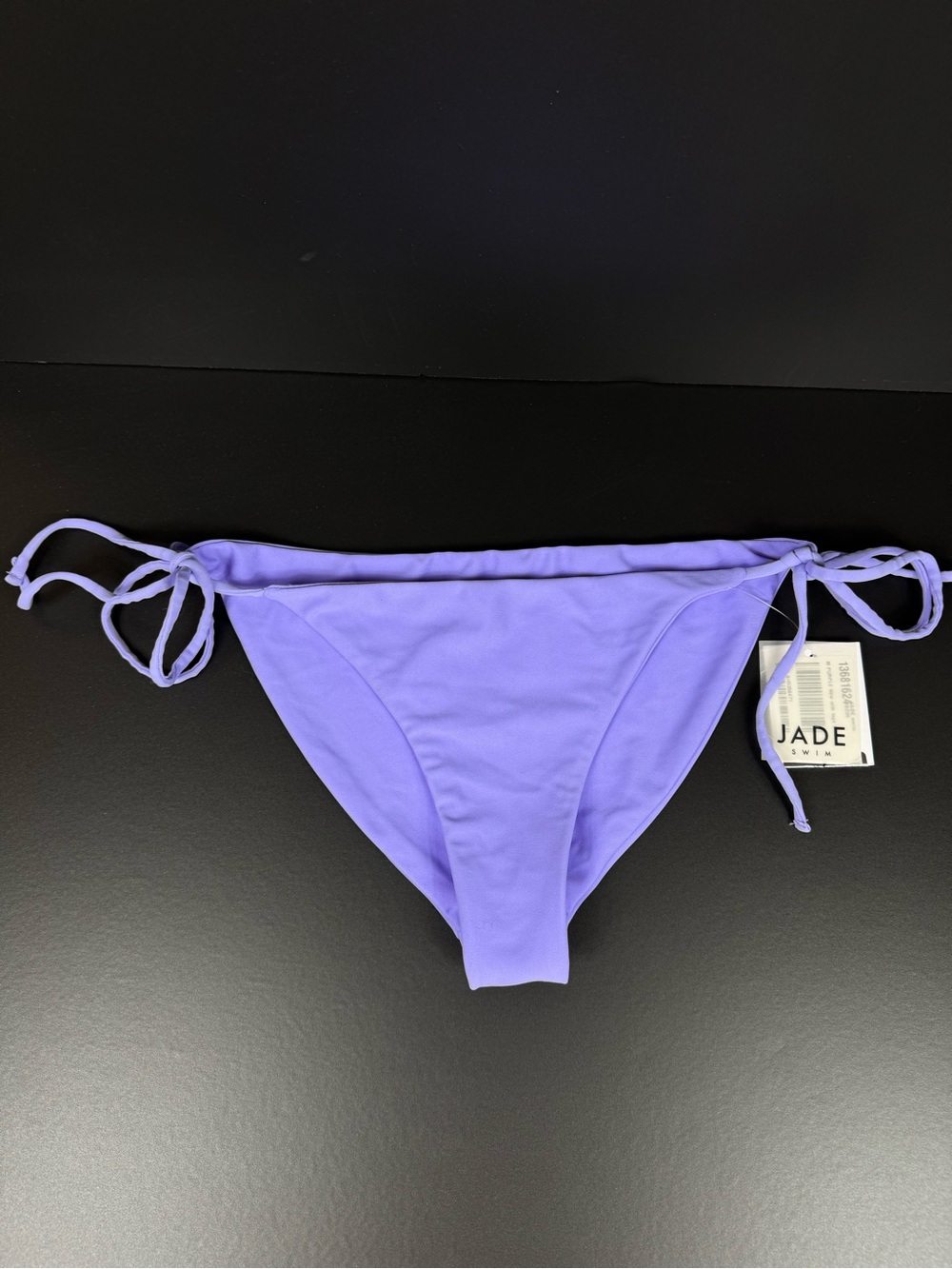 Jade‎ Swim Ties Cheeky Bikini Bottom purple size medium NWT A
